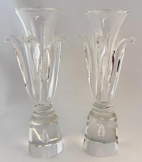 2 Steuben Crystal Versailles Candlesticks (1 of 6)