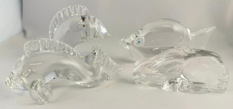 4 Steuben Art Glass Fish (1 of 5)
