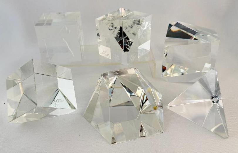 6 Steuben Art Glass Paperweights (1 of 11)