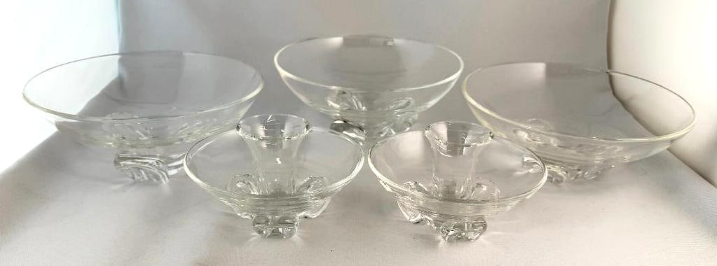 Steuben Art Glass Bowls and Candle Holders (1 of 6)