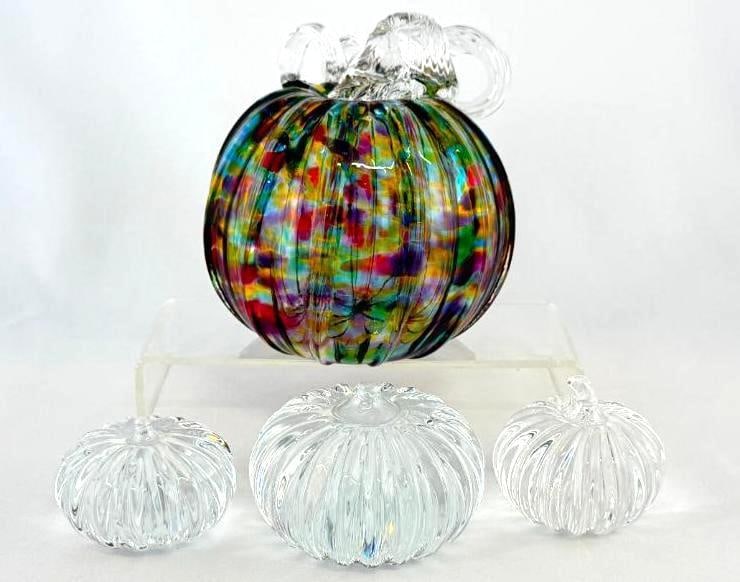 Steuben Art Glass Pumpkin Paperweights and more (1 of 11)