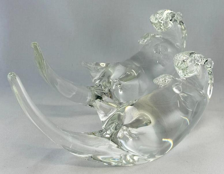 2 Steuben Art Glass Otters (1 of 7)
