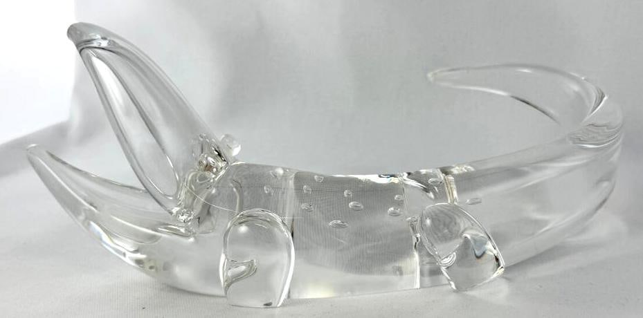 Steuben Art Glass Crocodile (1 of 5)