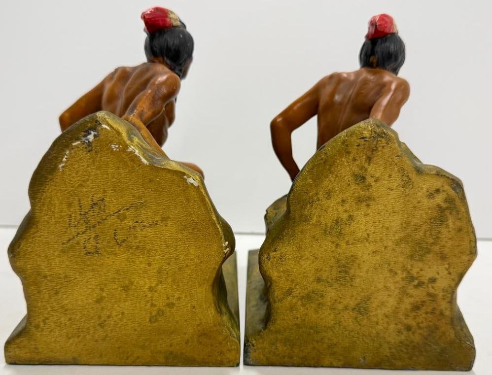 Native American figural bookends - 2