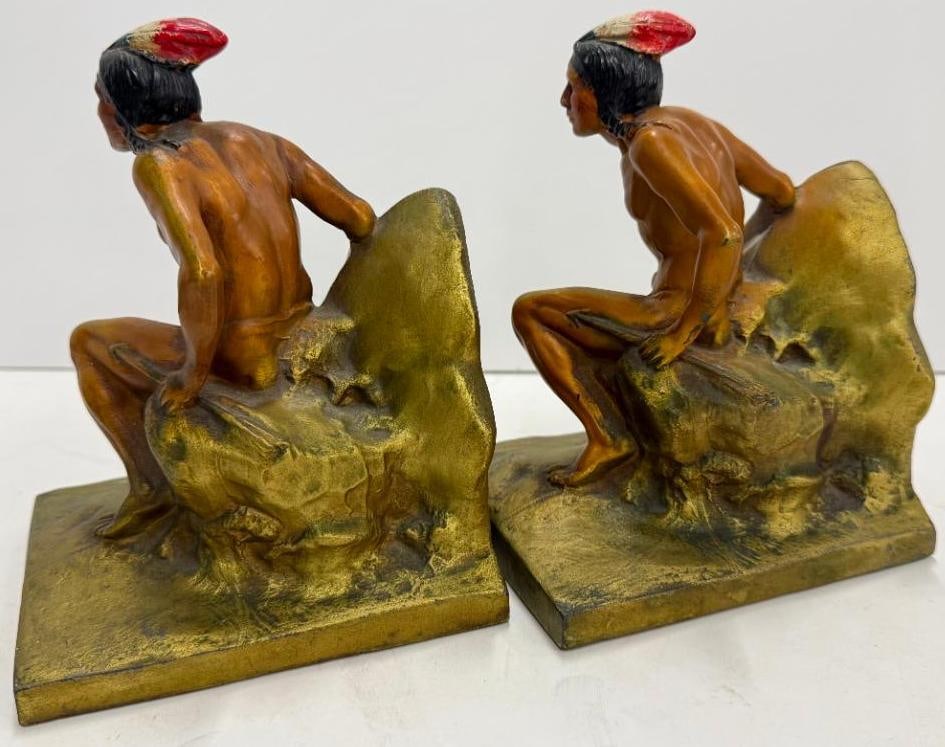 Native American figural bookends - 3