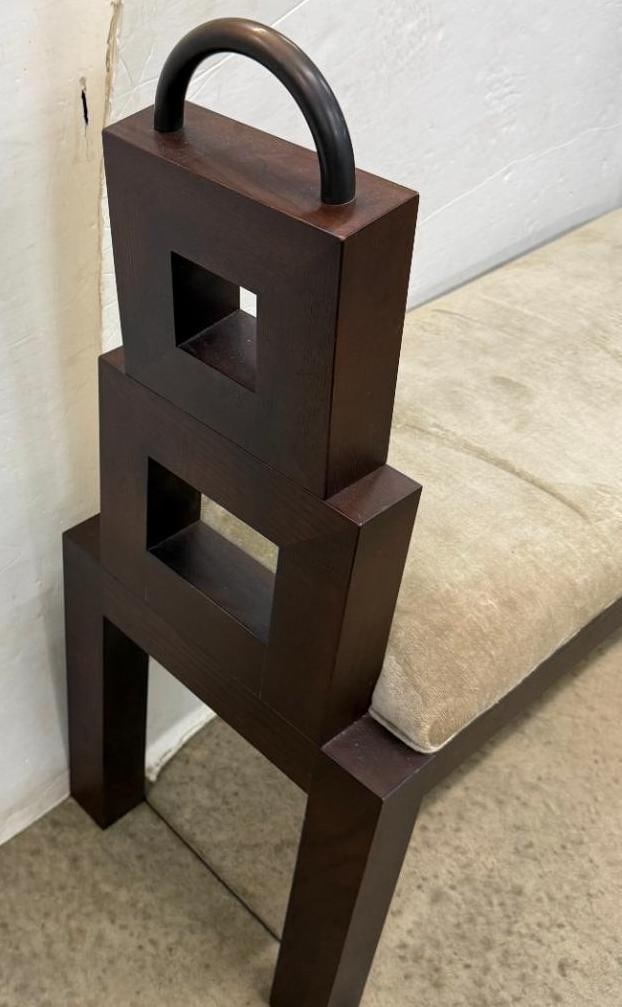 Oak Saddle Bench - 3