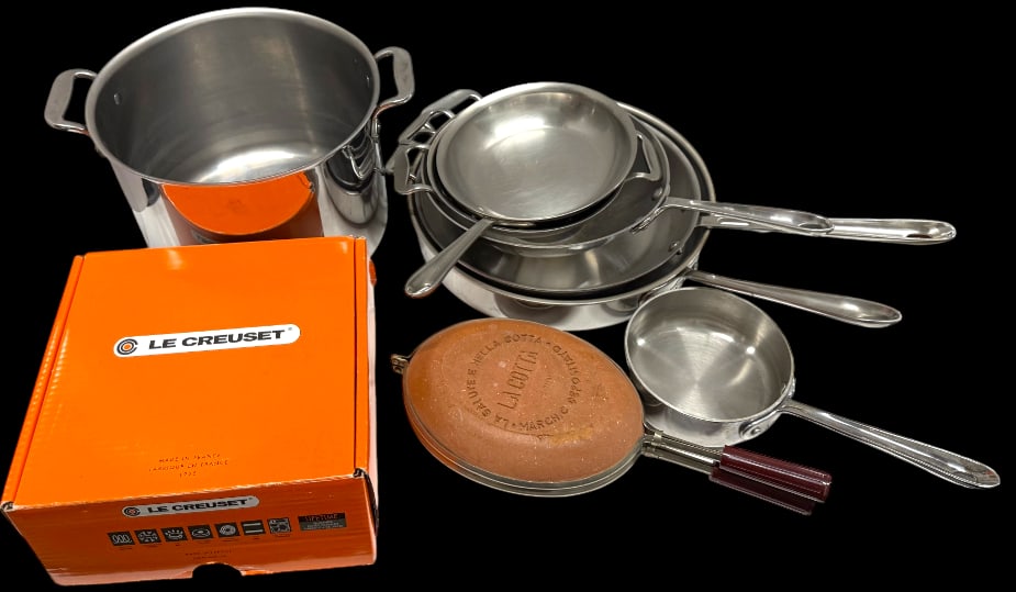 All Clad Pots and Pans, Le Creuset dutch oven and more (1 of 9)