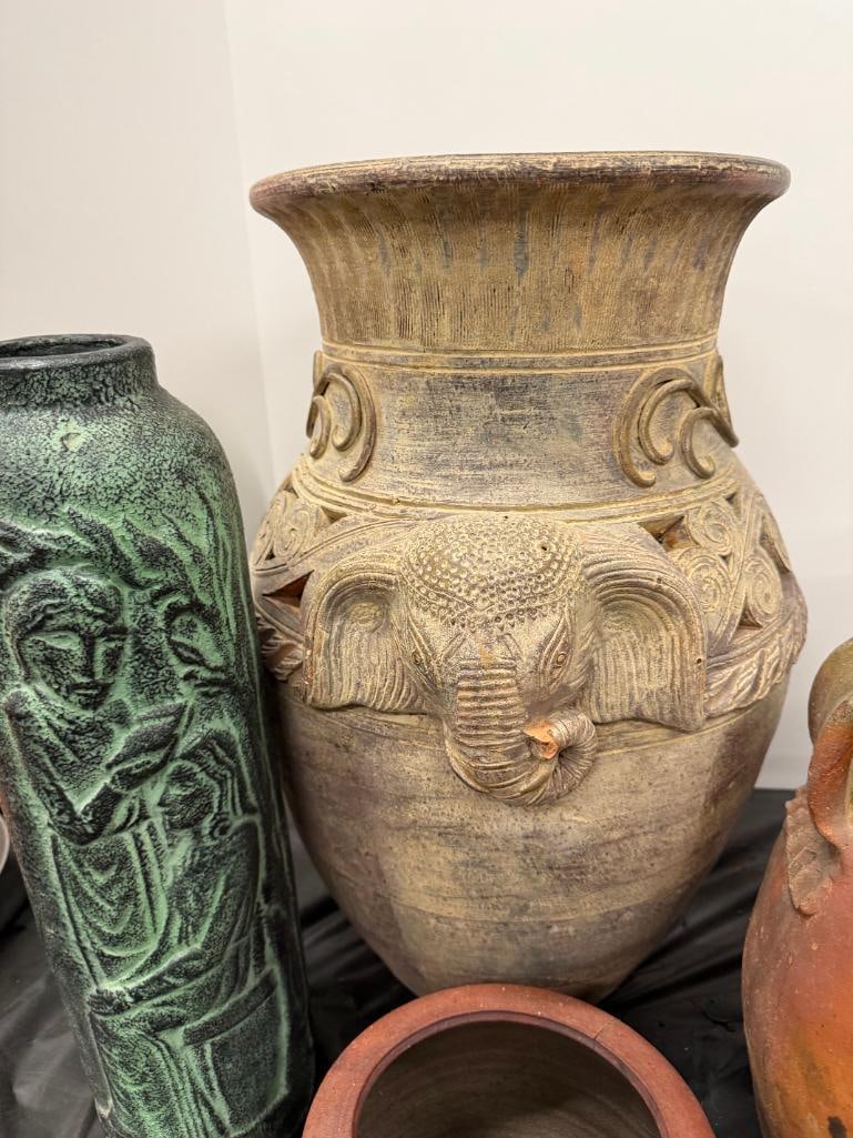 4 Pottery Vases - 6