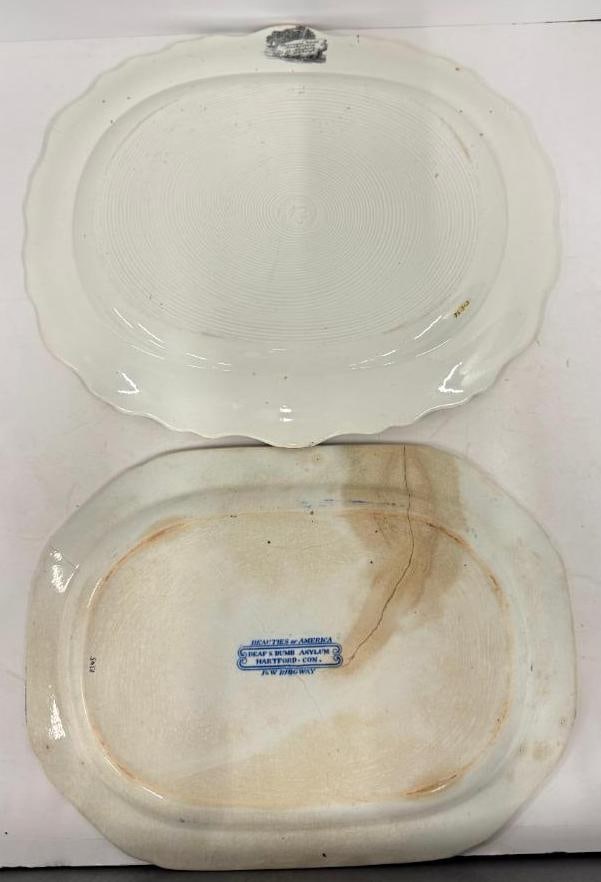 2 Transferware Platters - 4