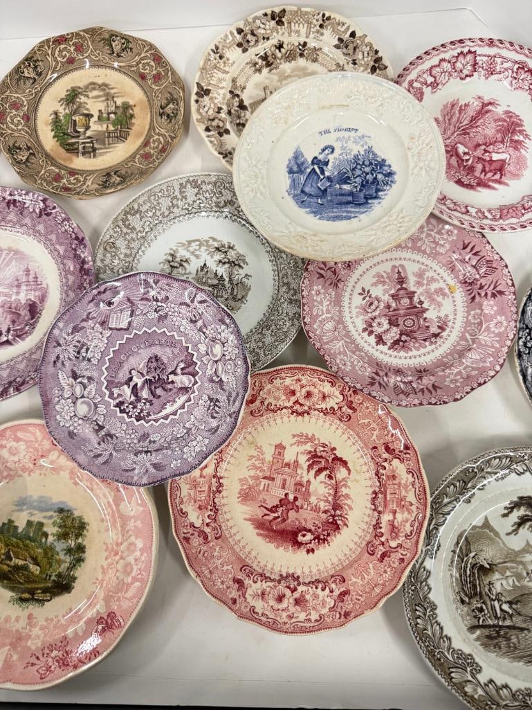 17 Transferware plates - 3