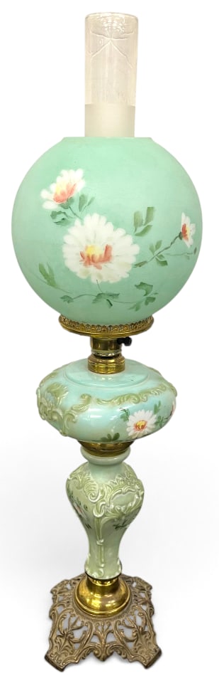 Victorian Hand Painted Lamp (1 of 4)