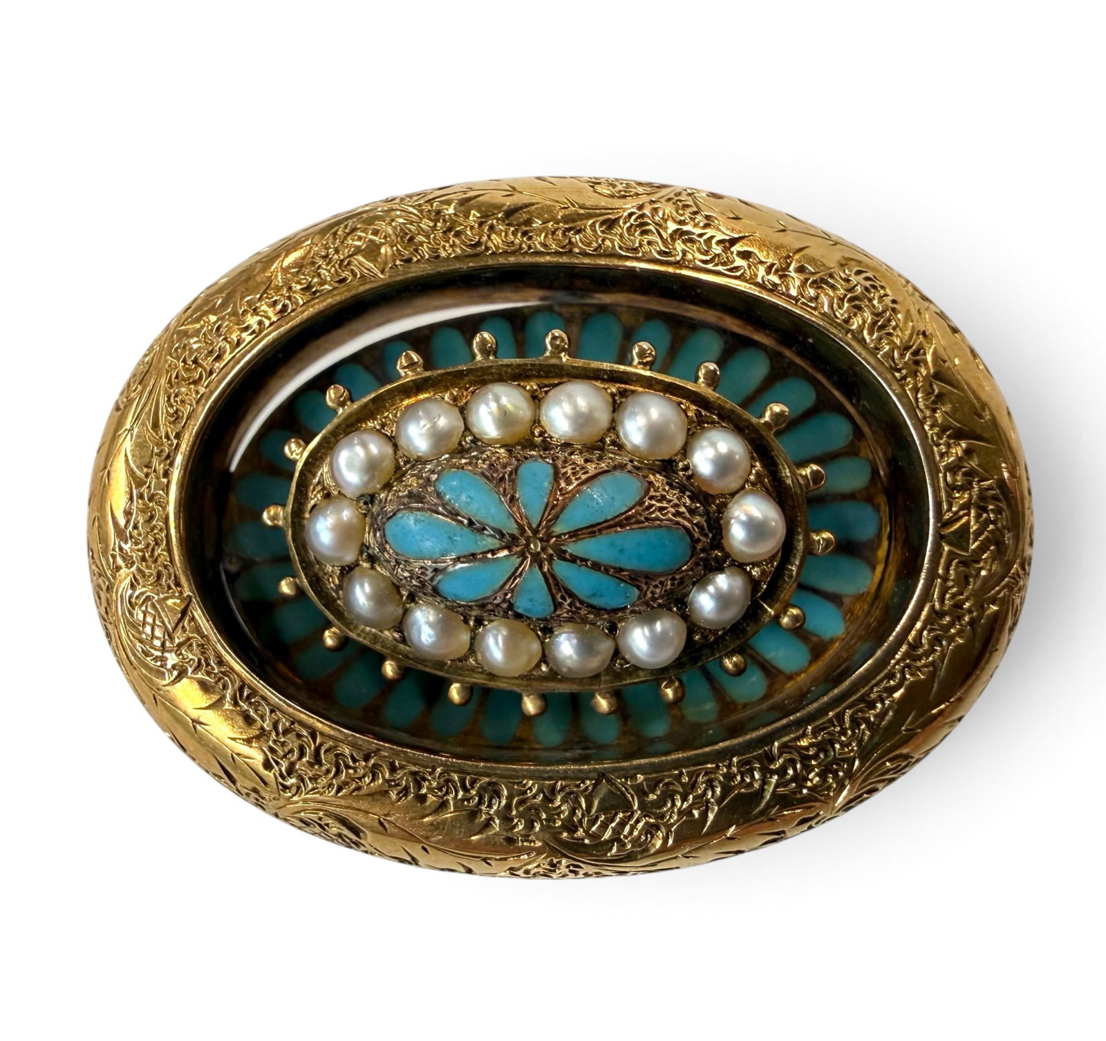 14k Gold Victorian pin: Tests as 14k Gold Victorian pin. Approx. 8.9 grams.