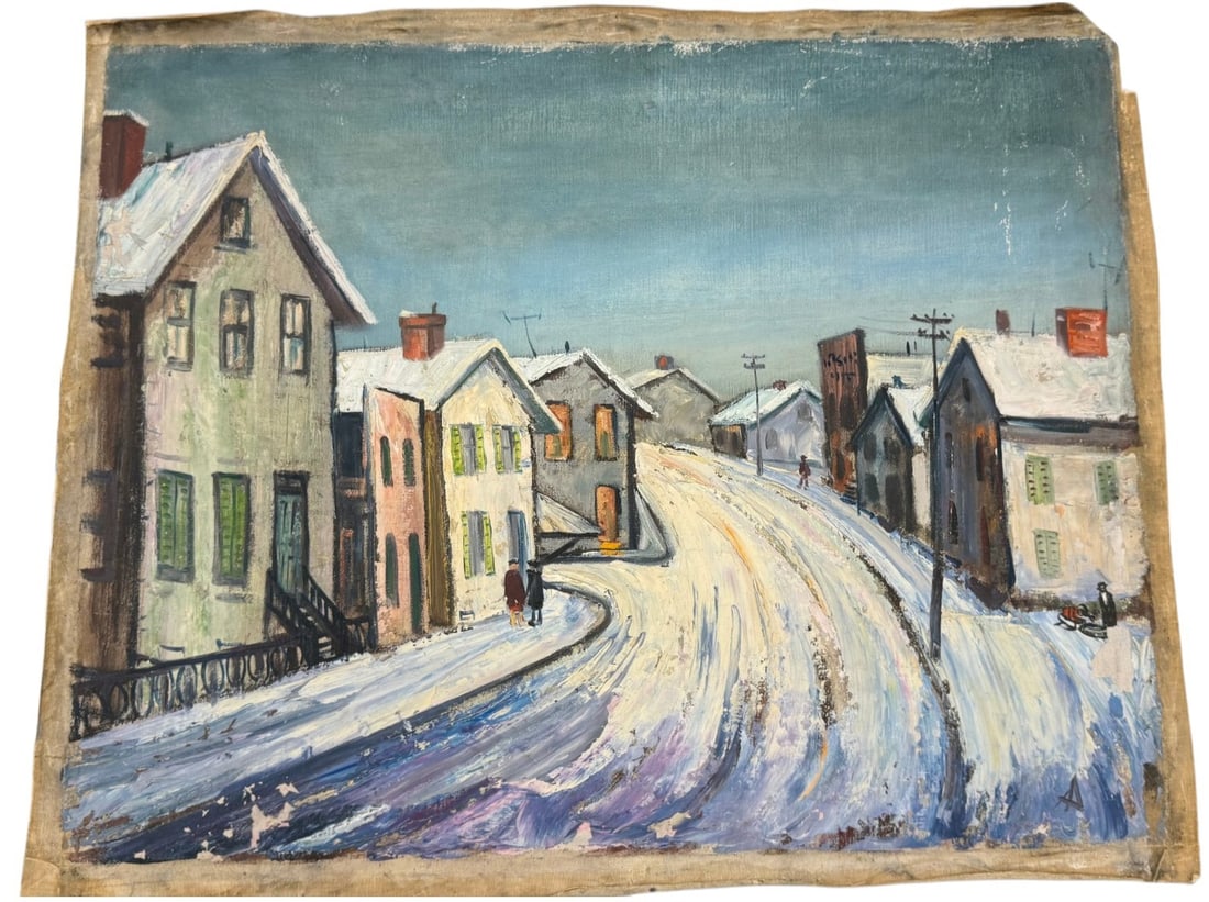 Albert Pels signed oil on canvas (1 of 8)
