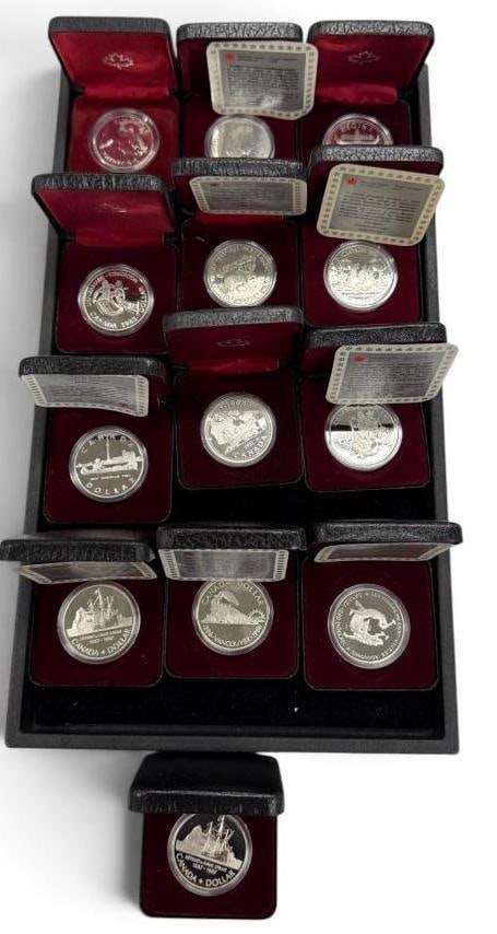 12 Canada .500 Silver Dollars: 12 Canada .500 Silver Dollars.
