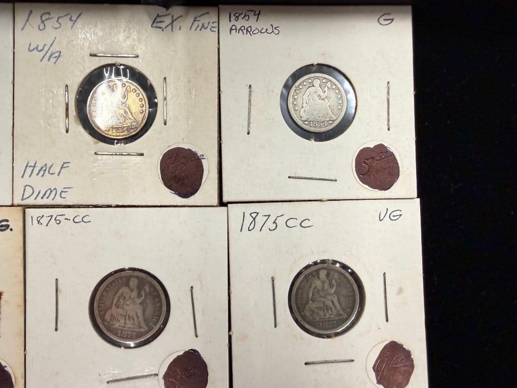 9 U.S. Silver Dimes - 3