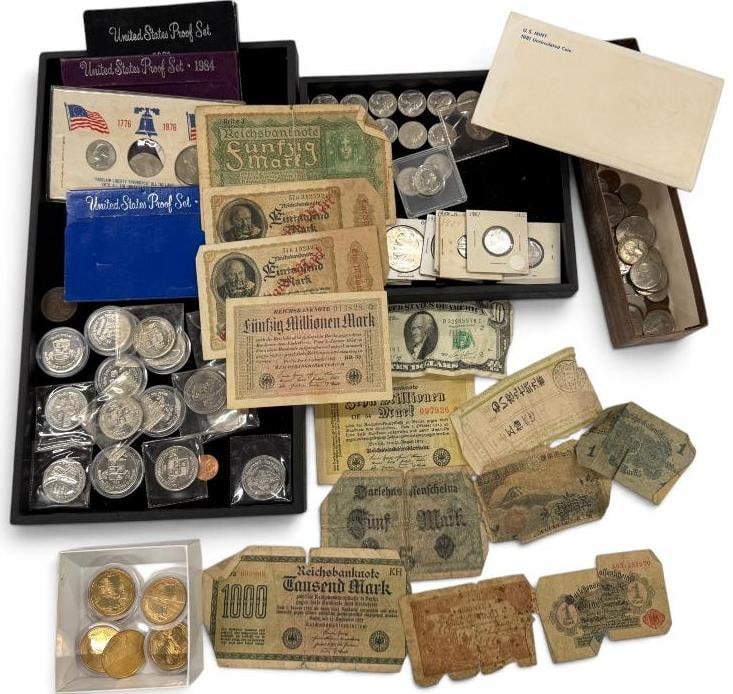 U.S. Coins, Proof sets, Foreign currency and more: U.S. Coins, Proof sets, Foreign currency, Niagara Falls Chamber of Commerce Trade Dollars and more.
