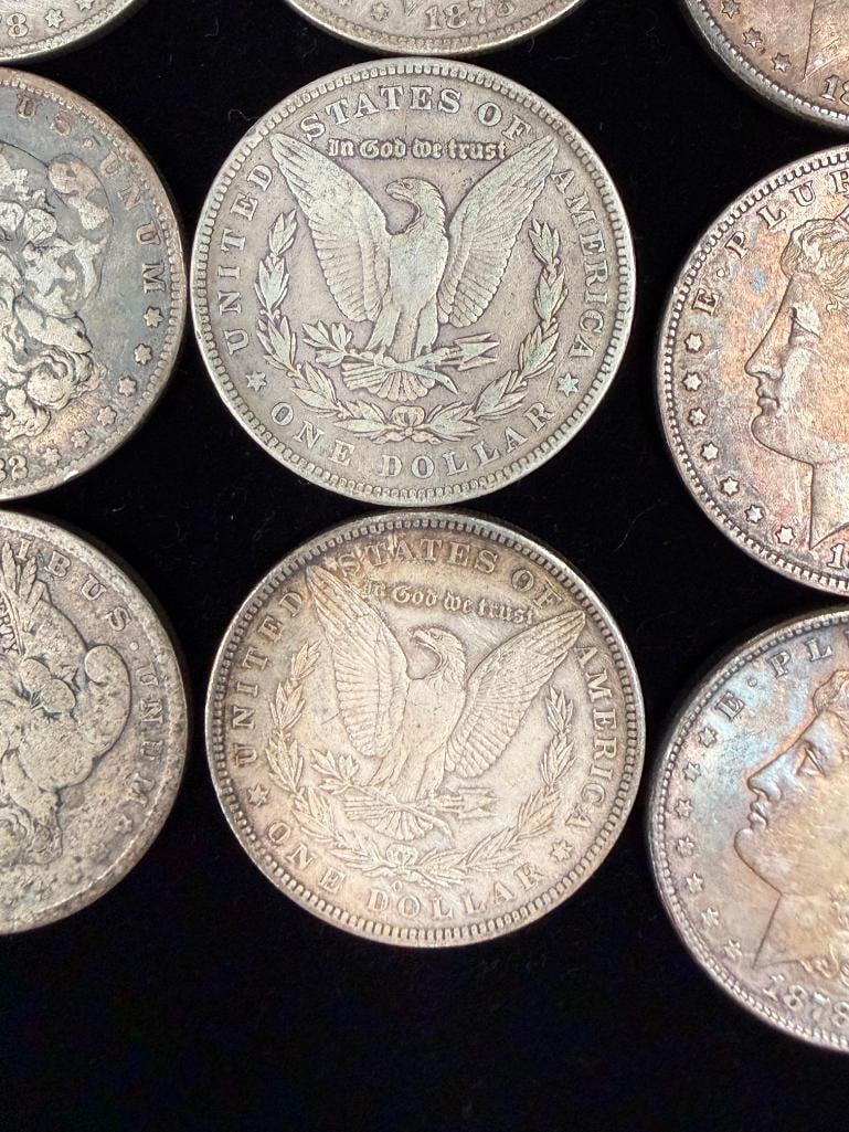 12 Morgan Silver Dollars - 2