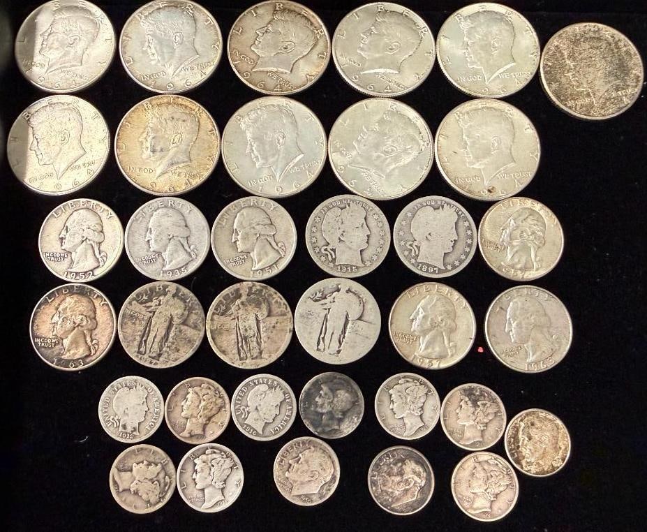 $9.70 face value U.S. Silver coins: $9.70 face value U.S. Silver coins.