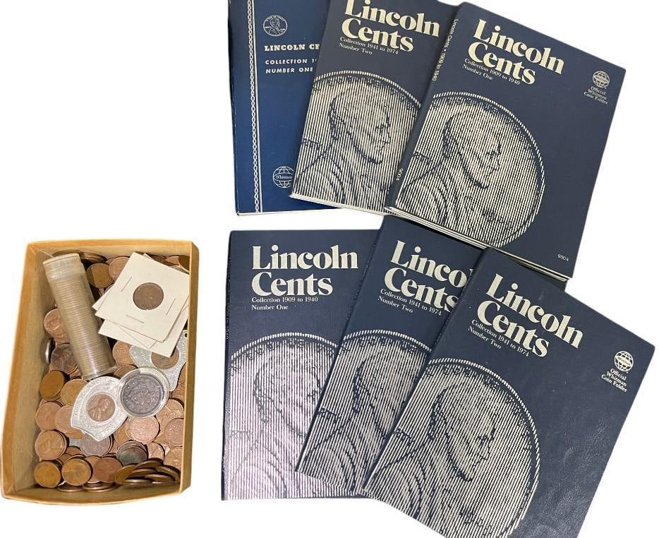 Collection of Lincoln Cents: Collection of Lincoln Cents.