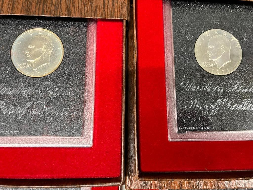12 Eisenhower 40% Silver Proof Dollars - 2