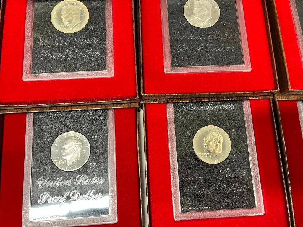 12 Eisenhower 40% Silver Proof Dollars - 3