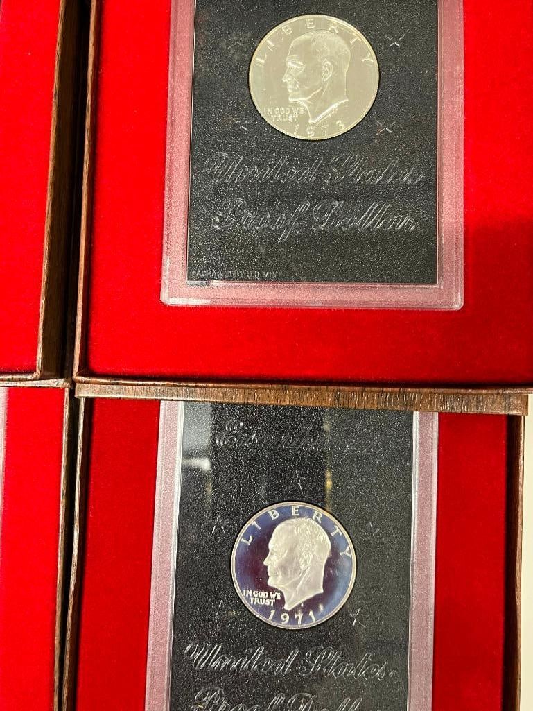 12 Eisenhower 40% Silver Proof Dollars - 4