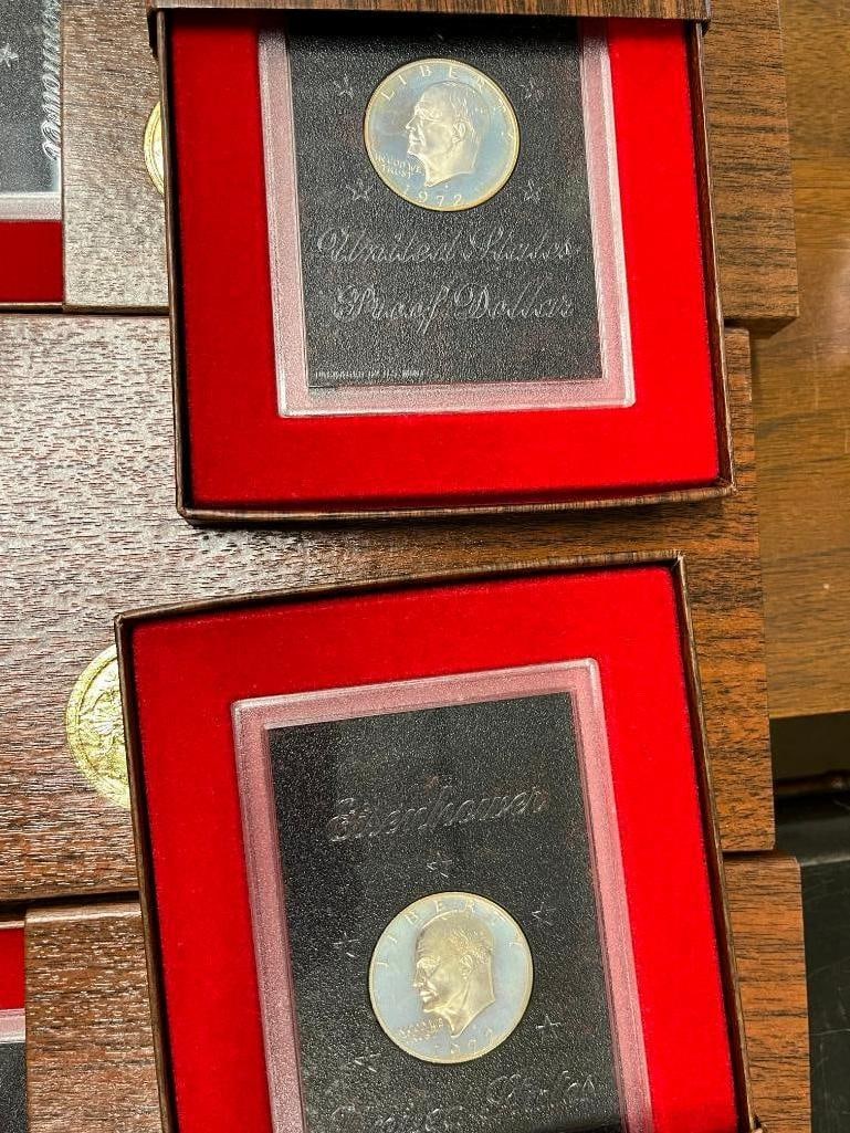 12 Eisenhower 40% Silver Proof Dollars - 5