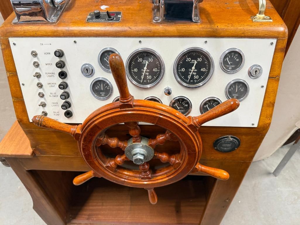 Wooden Helm Console - 2
