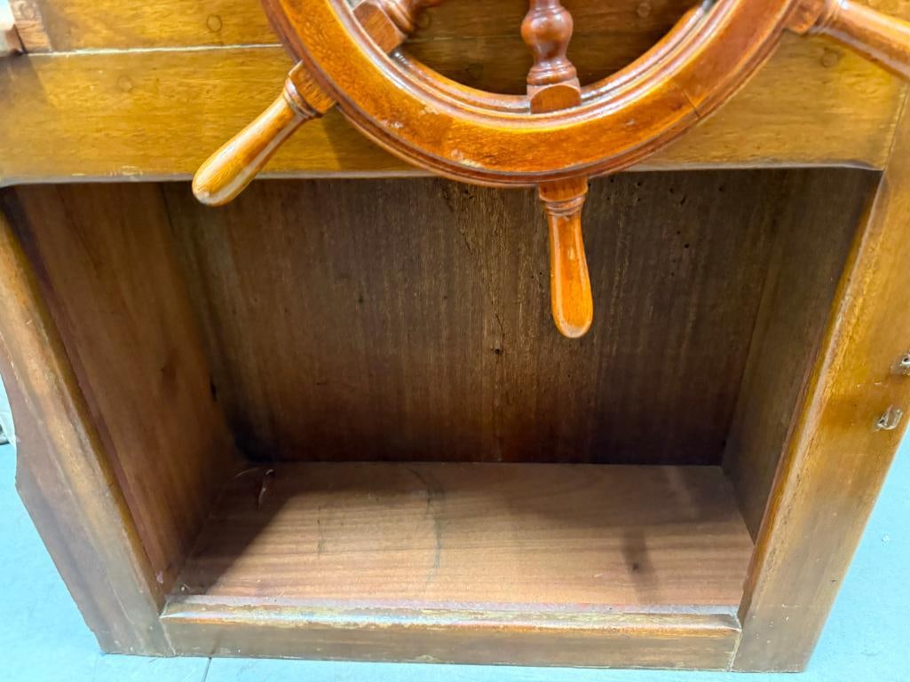Wooden Helm Console - 3