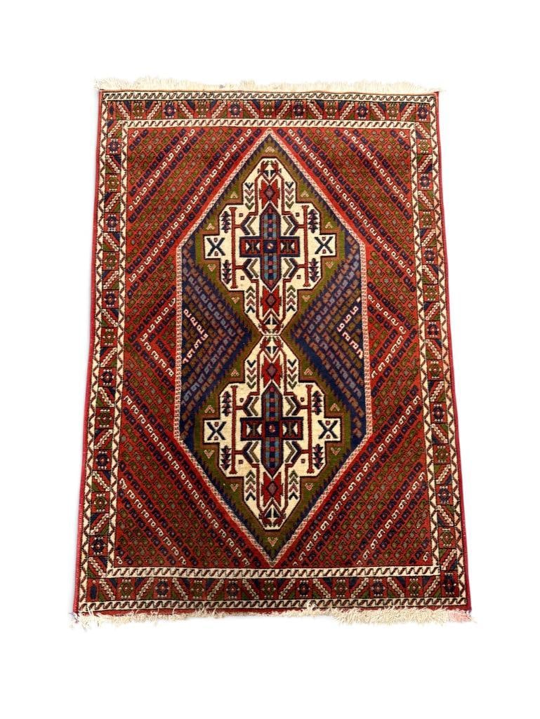 Persian Sennah design handmade Oriental Rug (1 of 4)