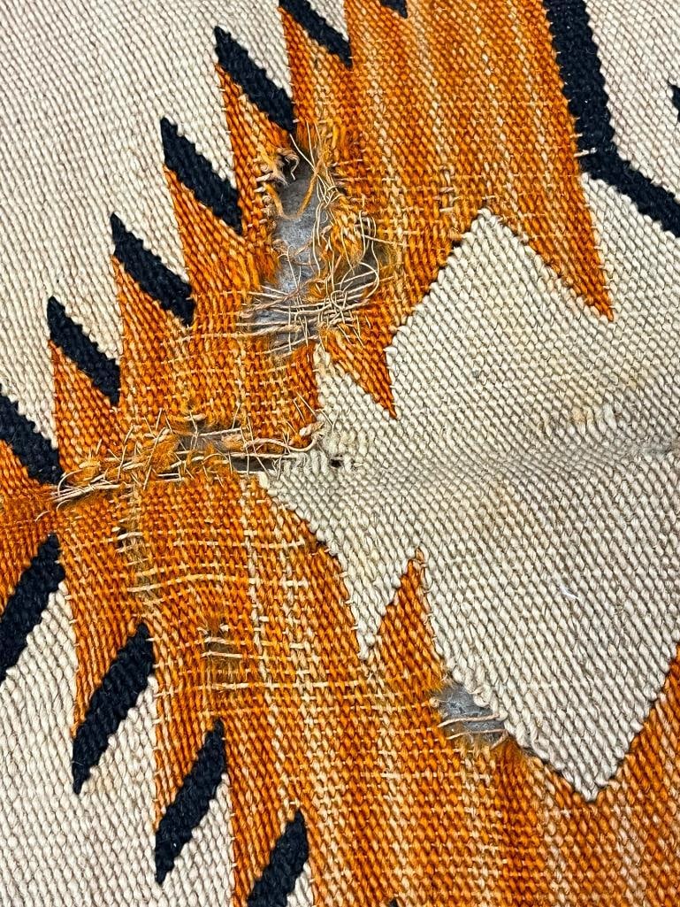 Native American rug with geometric patterns - 5