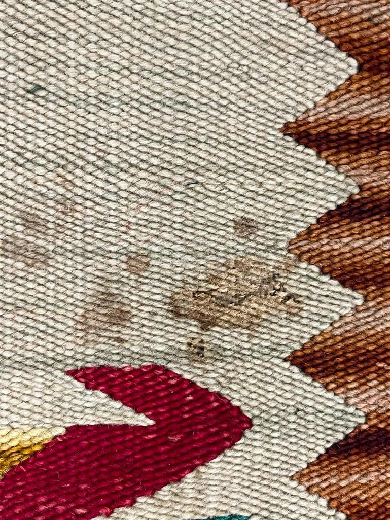 Native American rug with geometric patterns - 6