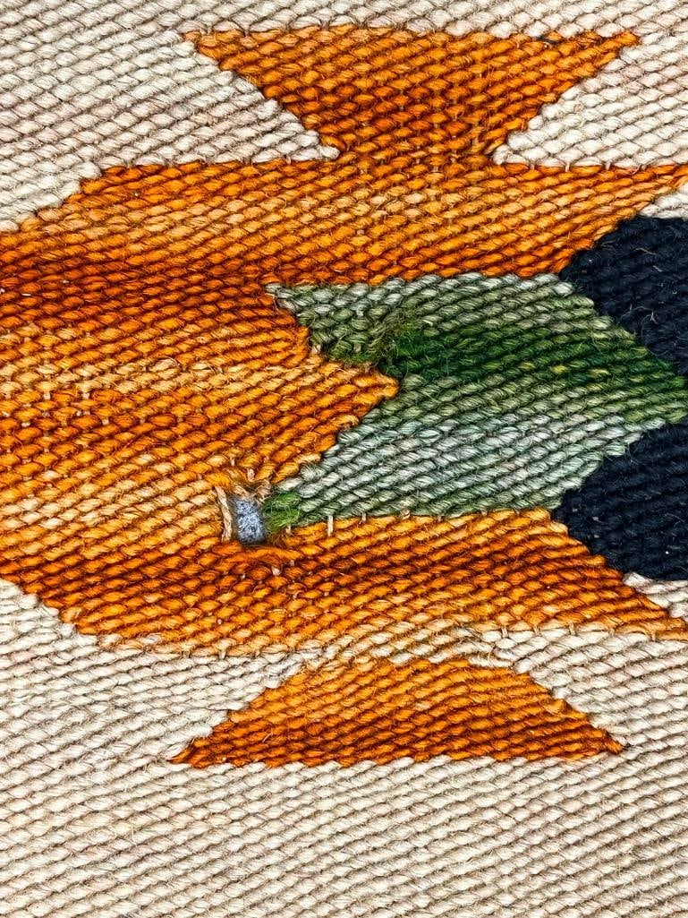 Native American rug with geometric patterns - 7