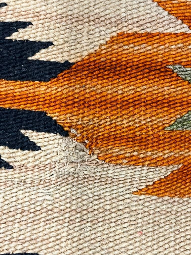 Native American rug with geometric patterns - 9