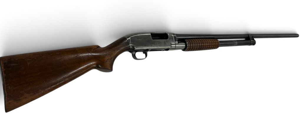 Winchester Model 12 20ga Shotgun: Winchester Model 12 20ga Pump Shotgun. Overall length approx. 46.5 inches. Serial # 711966.