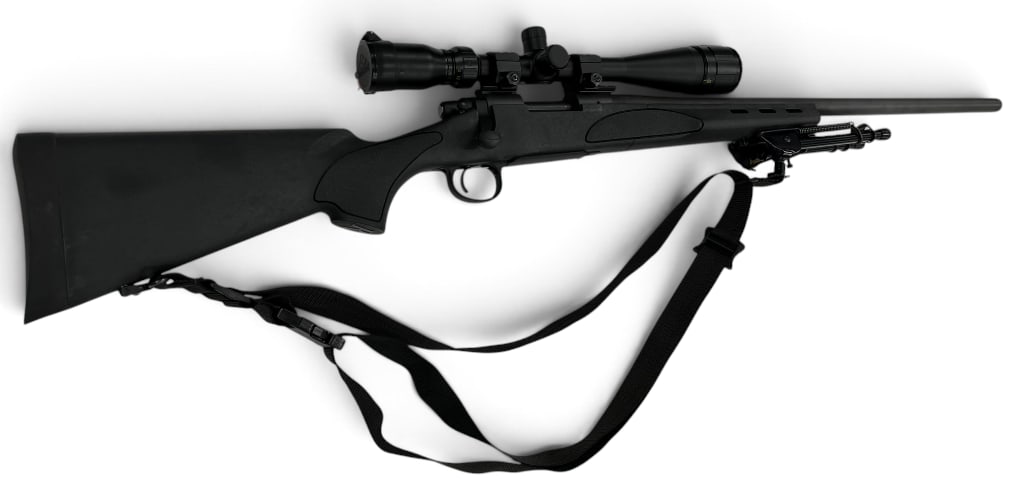 Remington Model 700 .308 Win bolt action rifle: Remington Model 700 .308 Win bolt action rifle. Includes BSA Optics scope. Mounted bi-pod. Overall length approx. 45.25 inches. Serial # G6839732.