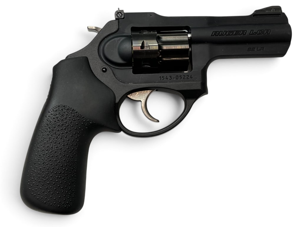 Ruger LCR .22 LR revolver: Ruger LCR .22 LR revolver. 3 inch barrel. Serial # 1543-05224.