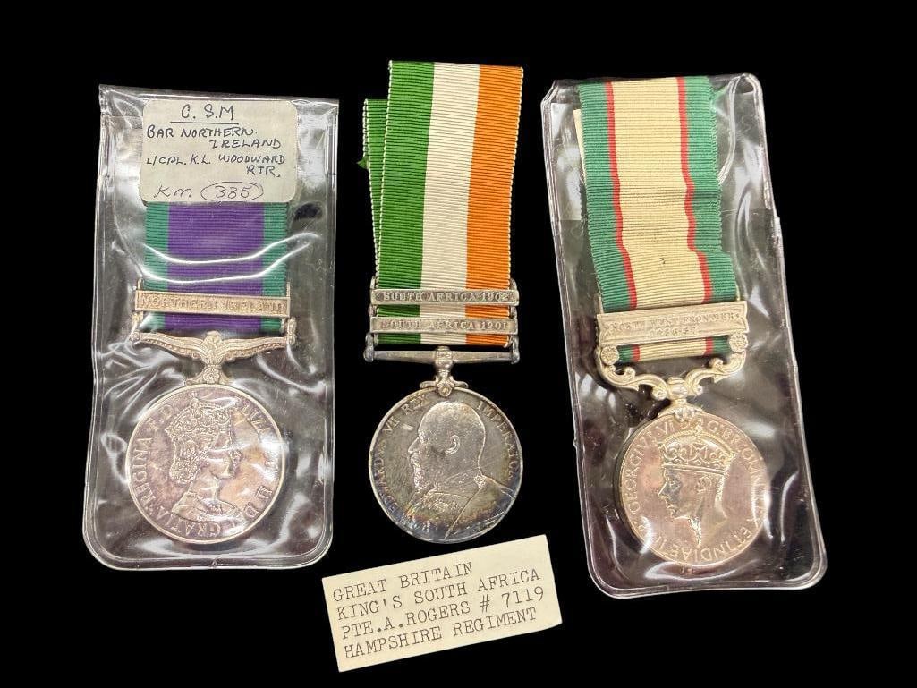 3 Great Britain Military Medals (1 of 7)