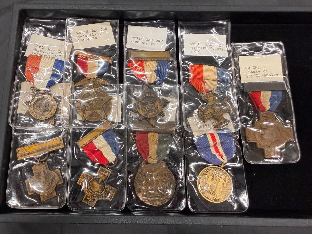 9 WW1 State Medals (1 of 6)
