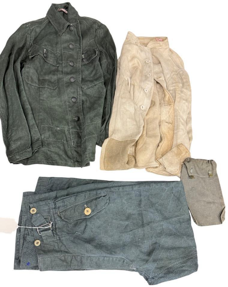 German Army Tunics, Pants and bag (1 of 8)