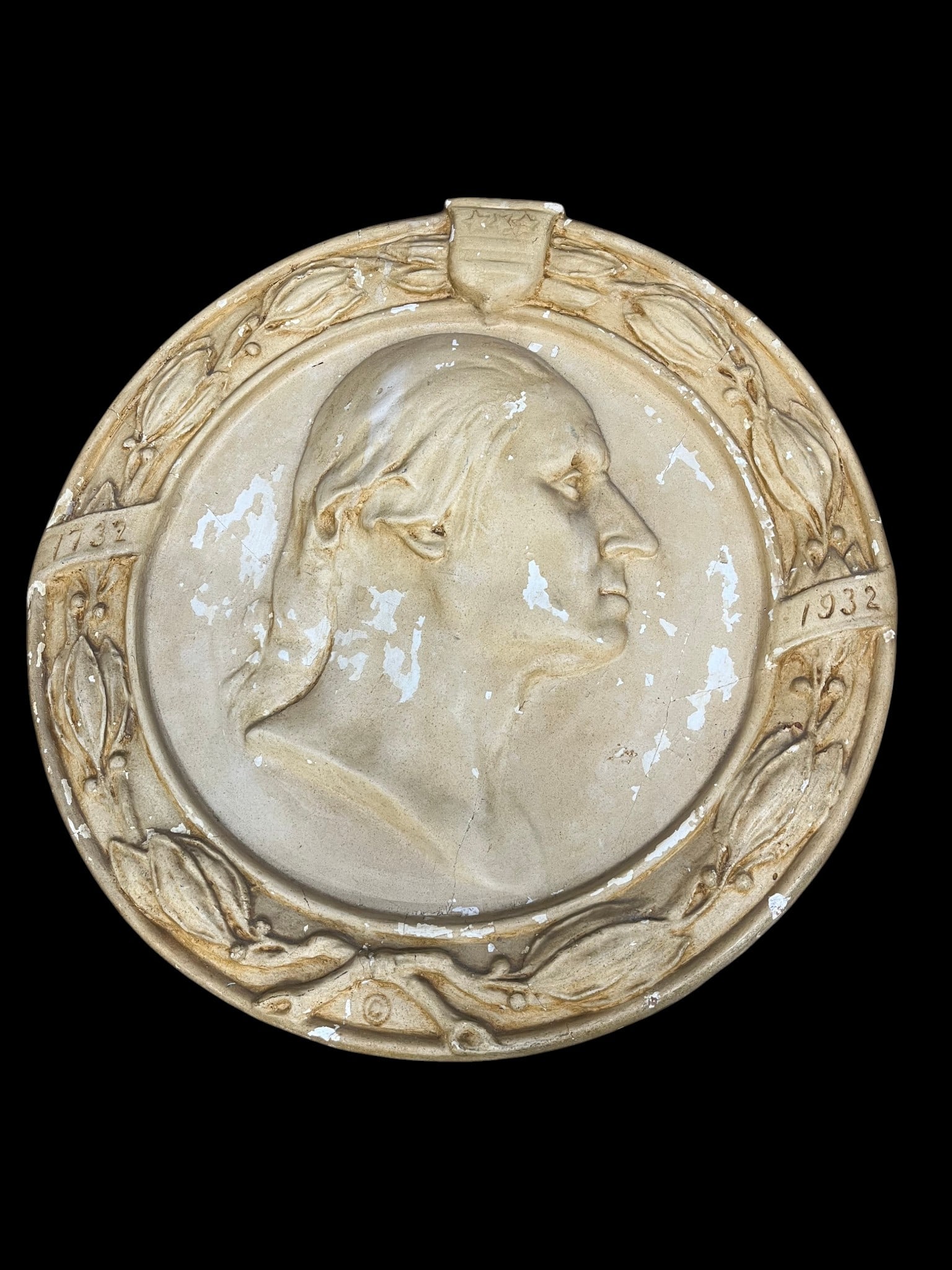 Plaster George Washington Medallion (1 of 6)