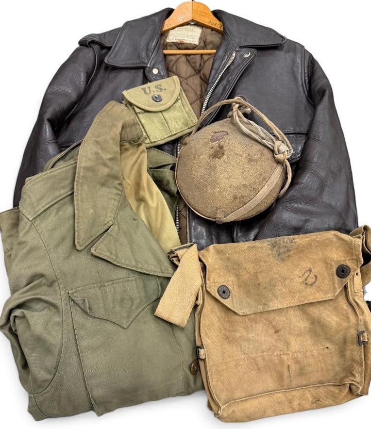 Leather Flight Jacket, canteen and more (1 of 10)