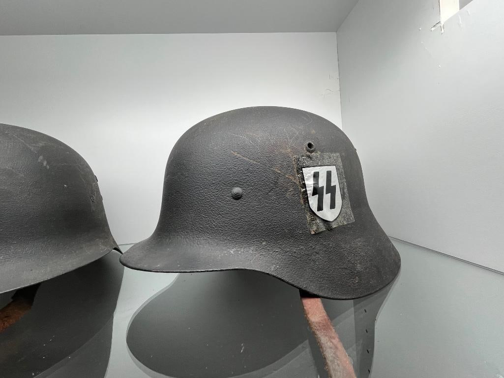 3 German Helmets - 3