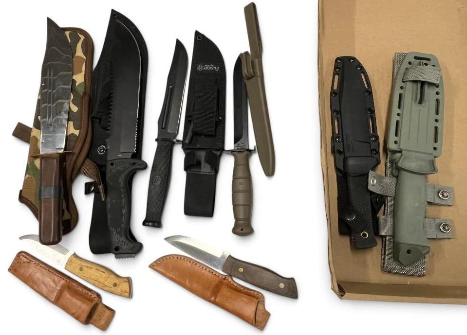 Group of 8 fixed blade knives (1 of 5)
