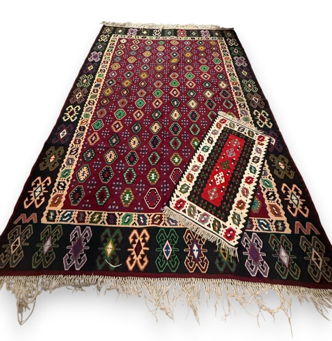 2 Handwoven Kalim Rugs (1 of 8)