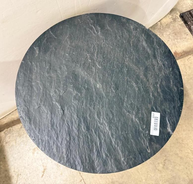 Wagon Wheel hub accent table - 3
