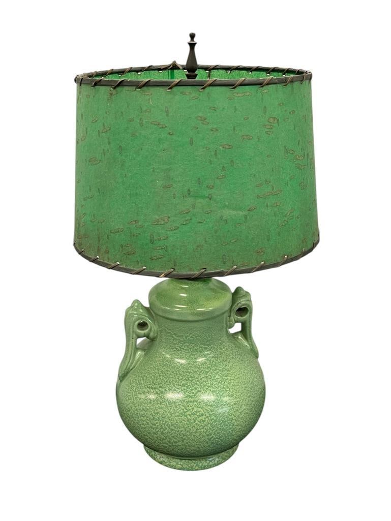 Double handle art pottery lamp (1 of 3)