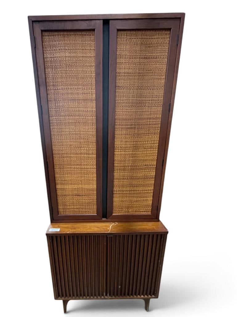 Mid Century Modern Walnut 2 piece cabinet (1 of 6)