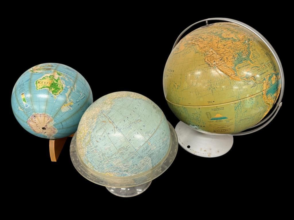 3 Desk Globes (1 of 7)