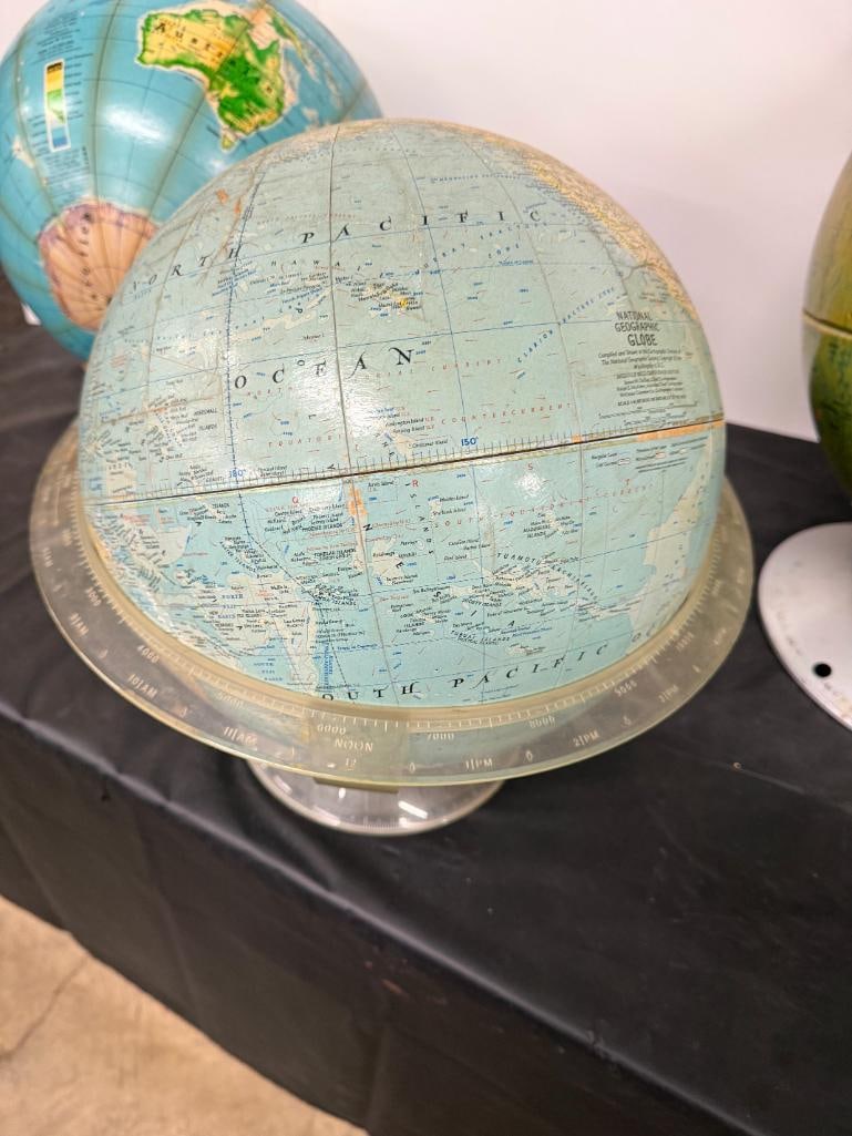 3 Desk Globes - 6